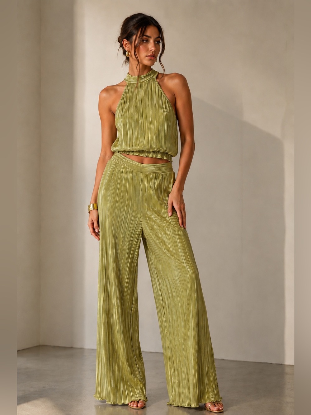 ✨ 21 Saints Pleated 2-Piece Set Size M